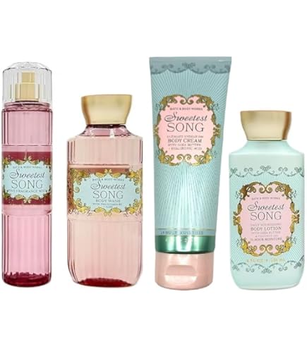 Amazon.com : Bath & Body Works SWEETEST SONG 4-piece Deluxe Gift